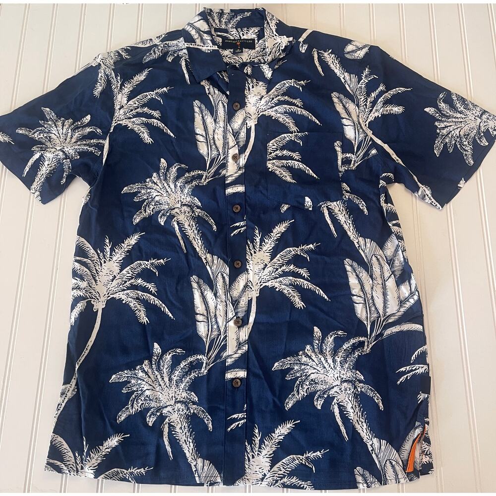 NWT Margaritaville Hawaiian Button Down Shirt Resort Cruise Summer Mens Small